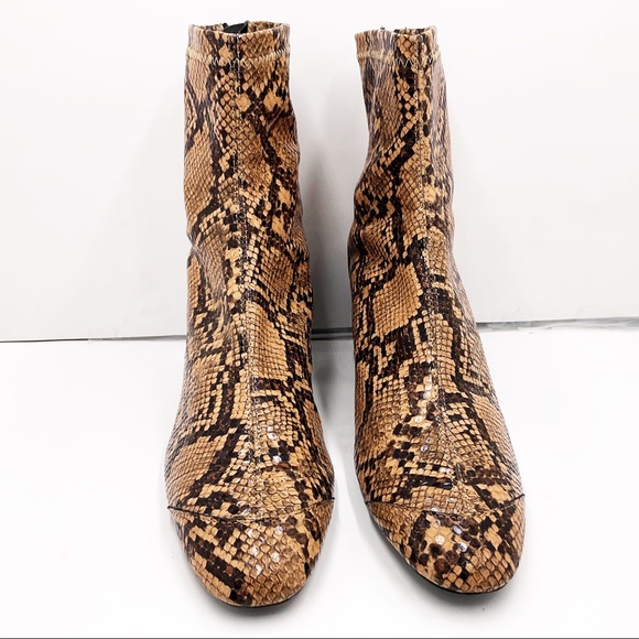 {ZARA} Snakeskin Ankle Booties - Picture 6 of 16